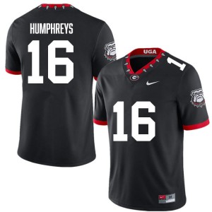 #16 London Humphreys UGA 100th Anniversary Black Men's Jerseys Alumni College Football 219448-566