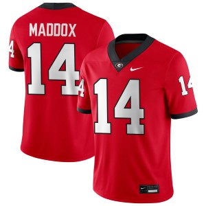 #14 Adrian Maddox UGA Bulldogs Red Men's Jersey Embroidery College Football 612148-784