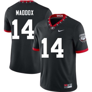 #14 Adrian Maddox UGA 100th Anniversary Black Mens Jerseys 2025-26 College Football 137723-636