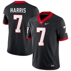 #7 Daniel Harris Georgia Black Men Jerseys Official College Football 648908-325