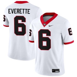 #6 Daylen Everette University of Georgia White Men Jerseys 2025 College Football 671821-481