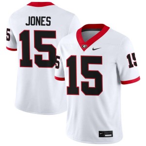 #15 Demello Jones UGA Bulldogs White Mens Jerseys High School College Football 772187-323