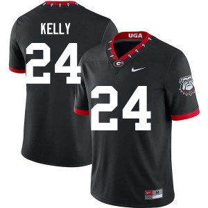 #24 Dominick Kelly UGA 100th Anniversary Black Men's Jersey Embroidery College Football 556554-493