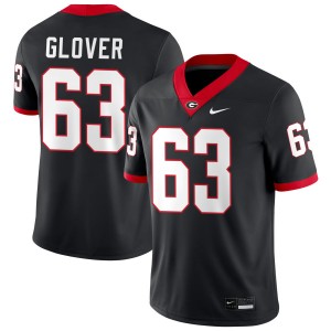 #63 Dontrell Glover Dawgs Black Mens Jersey NCAA College Football 593432-674