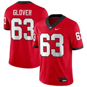 #63 Dontrell Glover UGA Red Men Jersey Replica College Football 691867-649