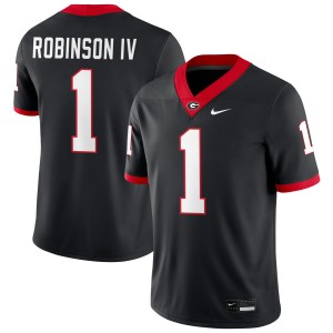 #1 Ellis Robinson IV Dawgs Black Men Jerseys Alumni College Football 693591-946