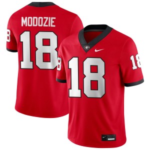 #18 Elo Modozie Georgia Red Men's Jerseys Alumni College Football 785069-524