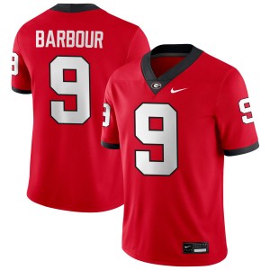 #9 Ethan Barbour Georgia Red Men's Jerseys Limited College Football 974560-455