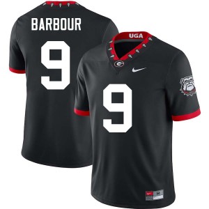 #9 Ethan Barbour Go Dawgs 100th Anniversary Black Men Jerseys Official College Football 427336-331
