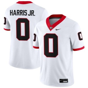 #0 Gabe Harris Jr. Georgia White Men Jersey Official College Football 905434-330