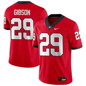 #29 Isaiah Gibson Go Dawgs Red Men Jersey University College Football 808474-236