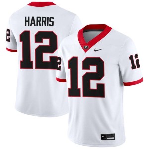 #12 Jaden Harris Dawgs White Men Jerseys University College Football 882458-856