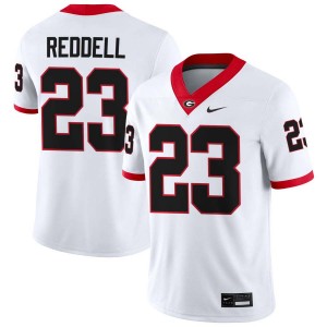 #23 Jaden Reddell UGA Bulldogs White Men Jerseys Stitched College Football 584561-681