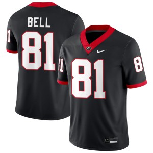 #81 Jeremy Bell Dawgs Black Men Jersey Limited College Football 727024-702