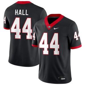 #44 Jordan Hall Georgia Black Men Jersey Stitched College Football 820767-668