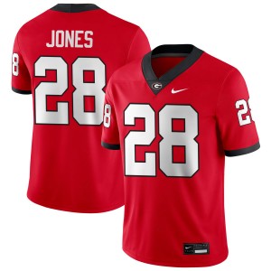 #28 Kris Jones University of Georgia Red Men's Jersey University College Football 947531-277