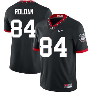 #84 Landon Roldan Georgia Bulldogs 100th Anniversary Black Men Jersey Limited College Football 874459-820