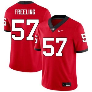 #57 Monroe Freeling Go Dawgs Red Men Jerseys Stitched College Football 182435-688