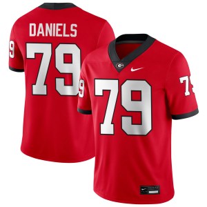 #79 Nyier Daniels UGA Red Men's Jersey Replica College Football 643335-384