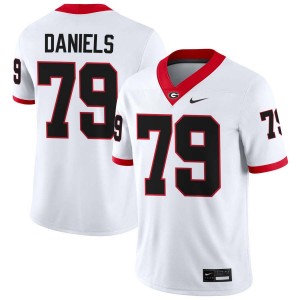 #79 Nyier Daniels Go Dawgs White Men's Jersey Player College Football 261736-301