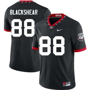 #88 Thomas Blackshear Georgia 100th Anniversary Black Men's Jersey NCAA College Football 177045-269
