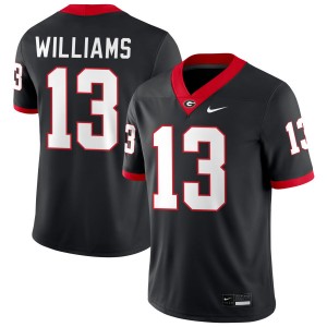 #13 Tyler J. Williams Go Dawgs Black Men's Jerseys Embroidery College Football 938506-271