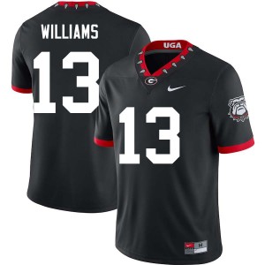 #13 Tyler J. Williams UGA Bulldogs 100th Anniversary Black Men's Jerseys 2025 College Football 897315-633