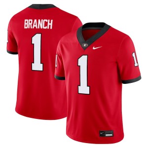 #1 Zachariah Branch Dawgs Red Men Jersey Alumni College Football 424201-731
