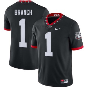 #1 Zachariah Branch UGA Bulldogs 100th Anniversary Black Men's Jersey Official College Football 497260-705