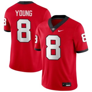 #8 Colbie Young UGA Bulldogs Red Men's Jerseys High School College Football 471156-604