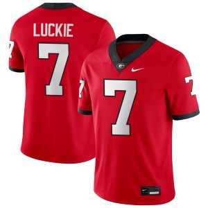 #7 Lawson Luckie Georgia Bulldogs Red Mens Jersey Official College Football 596899-579