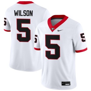 #5 Raylen Wilson UGA White Men's Jersey NCAA College Football 451936-690