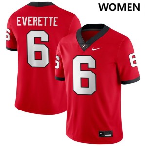 #6 Daylen Everette University of Georgia Red Women's Jerseys 2025-26 College Football 406852-790