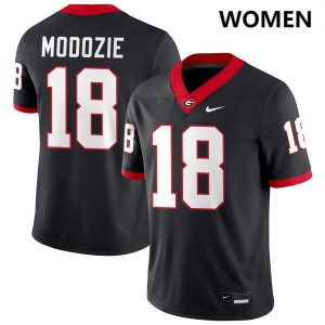 #18 Elo Modozie UGA Bulldogs Black Women Jersey Embroidery College Football 661217-143