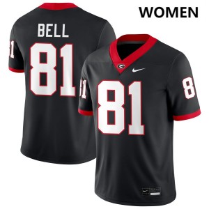 #81 Jeremy Bell Georgia Black Women Jerseys Alumni College Football 775339-826