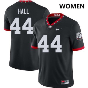 #44 Jordan Hall Dawgs 100th Anniversary Black Women's Jersey High School College Football 430130-319