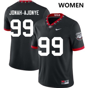 #99 Joseph Jonah-Ajonye Dawgs 100th Anniversary Black Women's Jerseys High School College Football 236553-373
