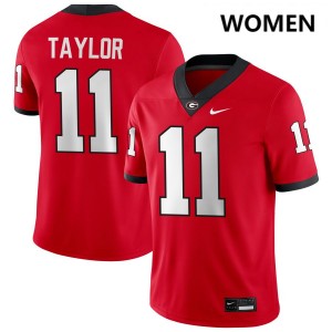 #11 Talyn Taylor UGA Bulldogs Red Women Jerseys Stitched College Football 708058-714
