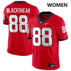 #88 Thomas Blackshear Dawgs Red Women Jersey University College Football 565561-363