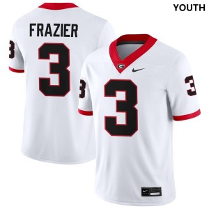 #3 Nate Frazier UGA Bulldogs White Youth Jersey High School College Football 379947-564