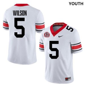 #5 Raylen Wilson Go Dawgs 40th Anniversary White Youth Jersey Game College Football 769372-937