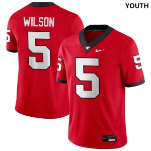 #5 Raylen Wilson Go Dawgs Red Youth Jersey Official College Football 531925-202