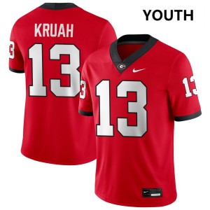 #13 AJ Kruah UGA Red Youth Jersey High School College Football 862956-904