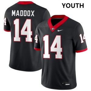 #14 Adrian Maddox UGA Bulldogs Black Youth Jersey Embroidery College Football 576171-228