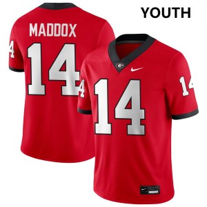 #14 Adrian Maddox Go Dawgs Red Youth Jerseys Player College Football 721936-348