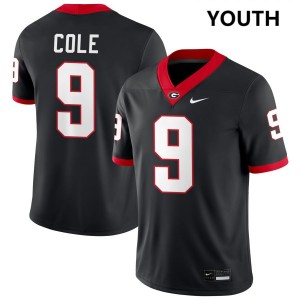 #9 Chris Cole Go Dawgs Black Youth Jersey Official College Football 943528-311