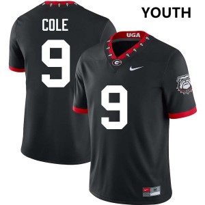 #9 Chris Cole Dawgs 100th Anniversary Black Youth Jersey Player College Football 414533-787