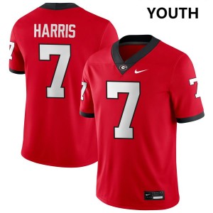 #7 Daniel Harris Georgia Red Youth Jerseys Alumni College Football 491525-946