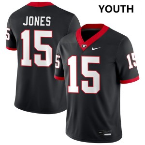 #15 Demello Jones Dawgs Black Youth Jersey Embroidery College Football 721438-817
