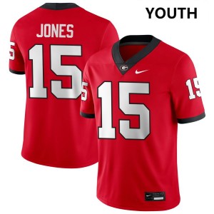#15 Demello Jones Dawgs Red Youth Jerseys 2025-26 College Football 468312-503